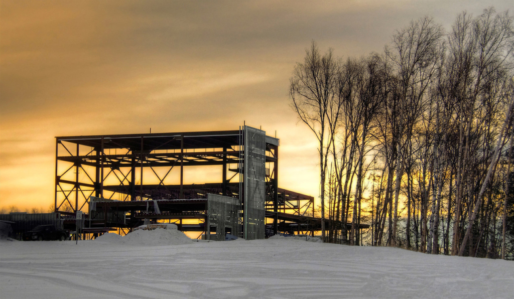 Sunset Over Structure Noborder